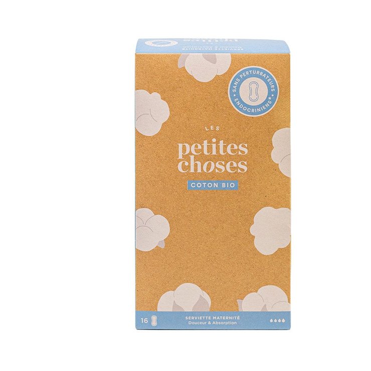 Serviettes Hygiéniques Maternité - Coton Bio x16 Les Petites Choses