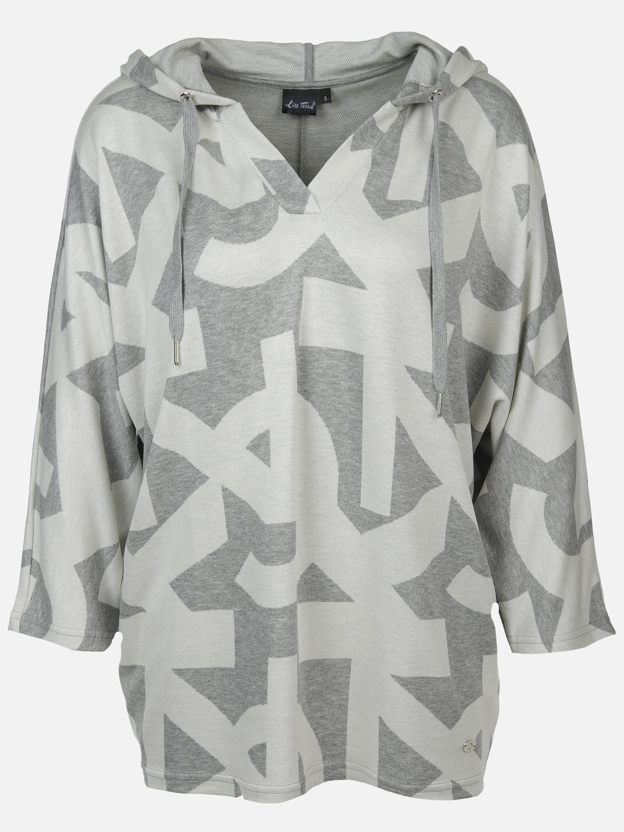 Damen Jaquard Shirt mit Kapuze