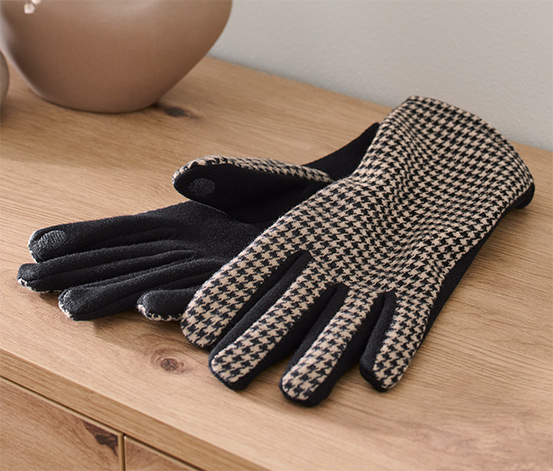 Handschuhe im Materialmix