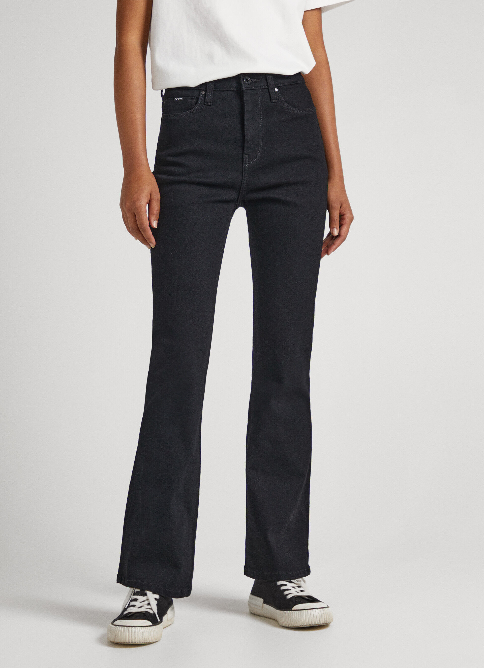 Calça jeans DION FIT FLARE de cintura alta - jeans