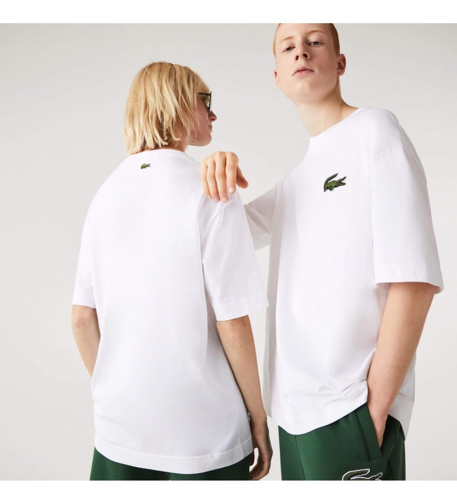 Camiseta Lacoste com logo branco