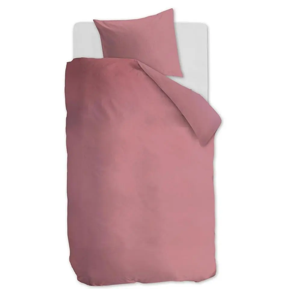Ambiante Cotton Uni dekbedovertrek - 140x200/220 - Roze