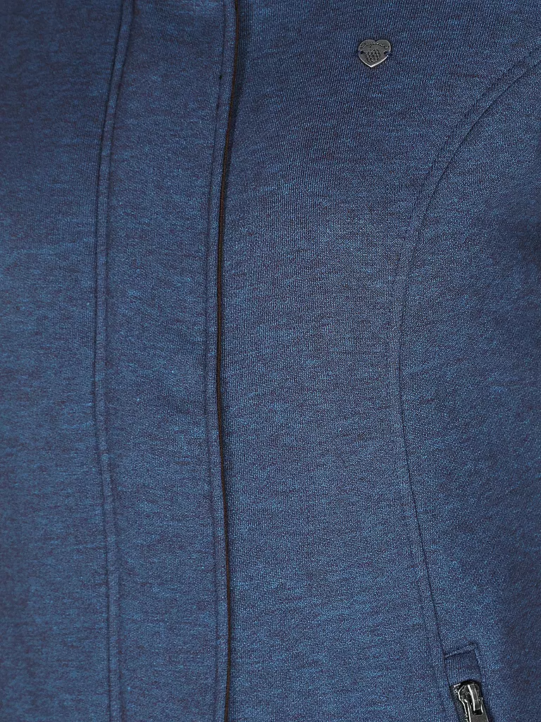 RAGWEAR Sweatjacke LONG LETRICE blau