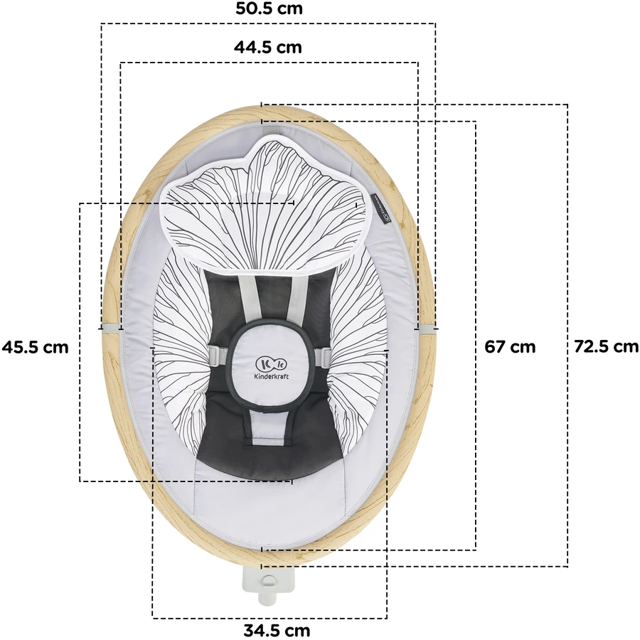 Kinderkraft Babywippe LUMI wooden