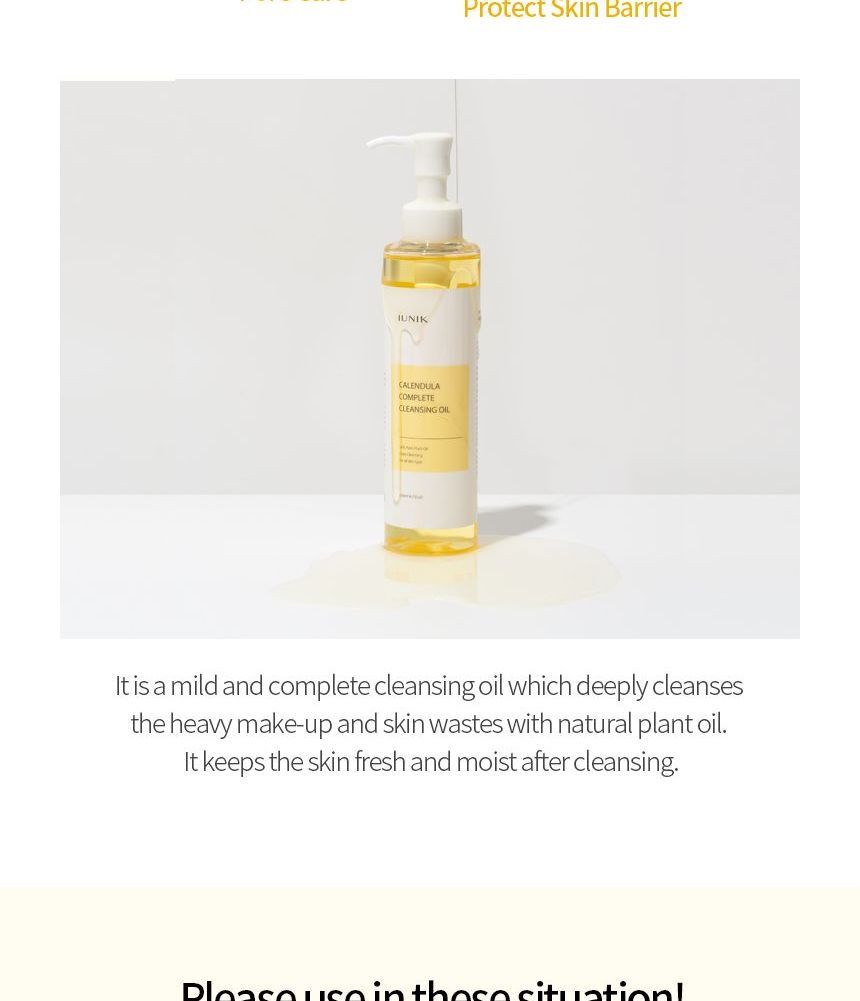 iUNIK - Calendula Complete Reinigingsolie 200ml