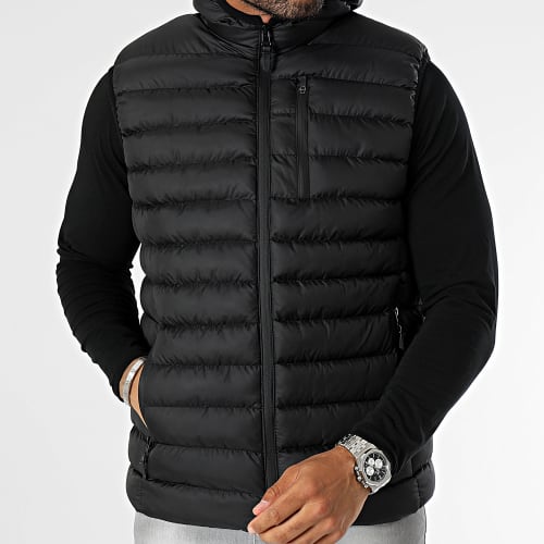 Doudoune Capuche Sans Manche 0001 Noir
