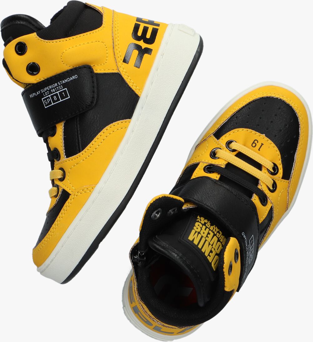 REPLAY gele replay hoge sneaker cobra