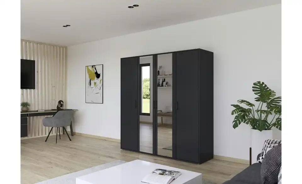 Drehtürenschrank ohne Absetzung 187 cm 4 Stück