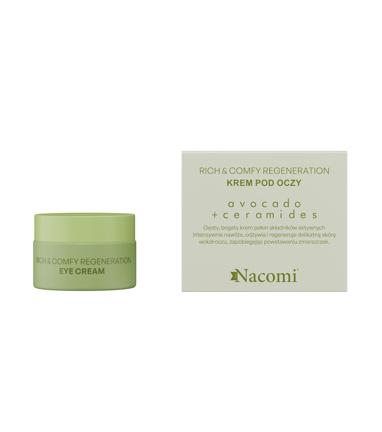 Nacomi - *Rich & Comfy Regeneration* - Contorno de olhos com abacate e ceramidas