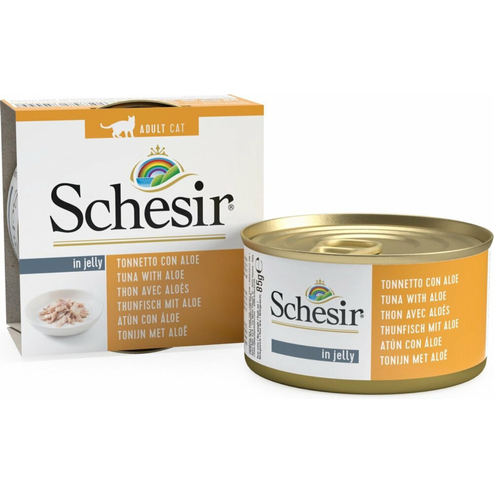 Schesir Kattenvoer Tonijn en Aloë in Gelei85 gr
