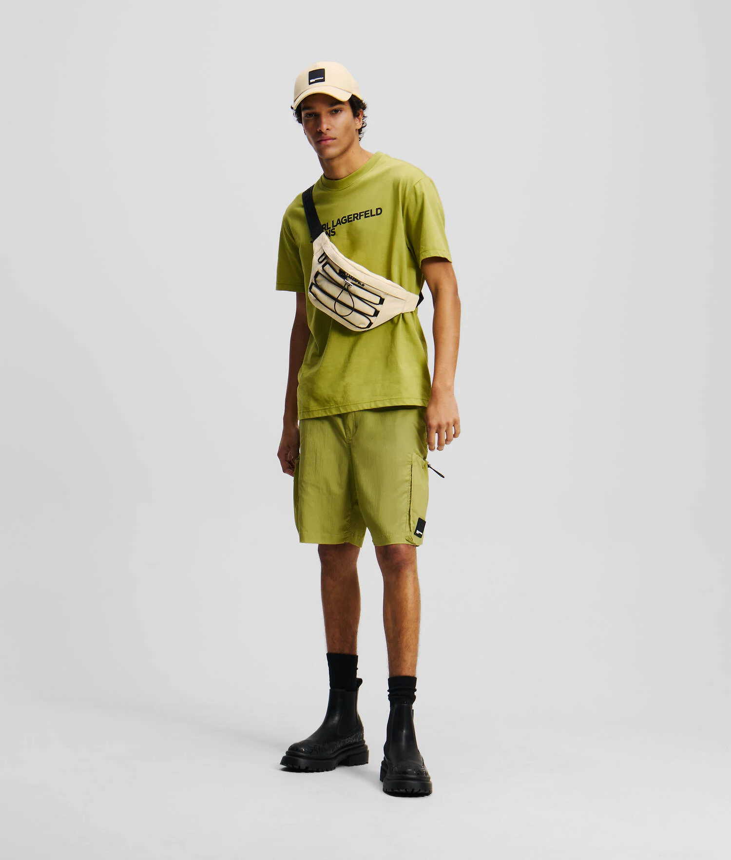 SHORT CARGO - Vert Olive