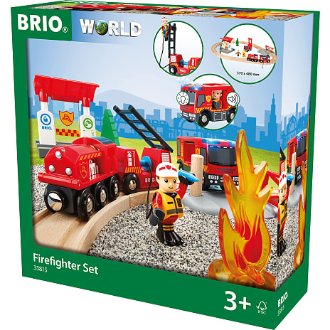 BRIO 33815 Togsæt med brandmandstema