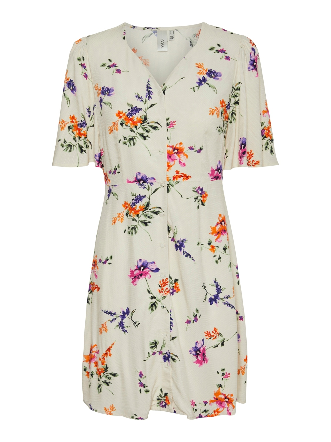 Y.A.S Druckkleid »YASASINA SS DRESS S. NOOS« Sommerkleid,