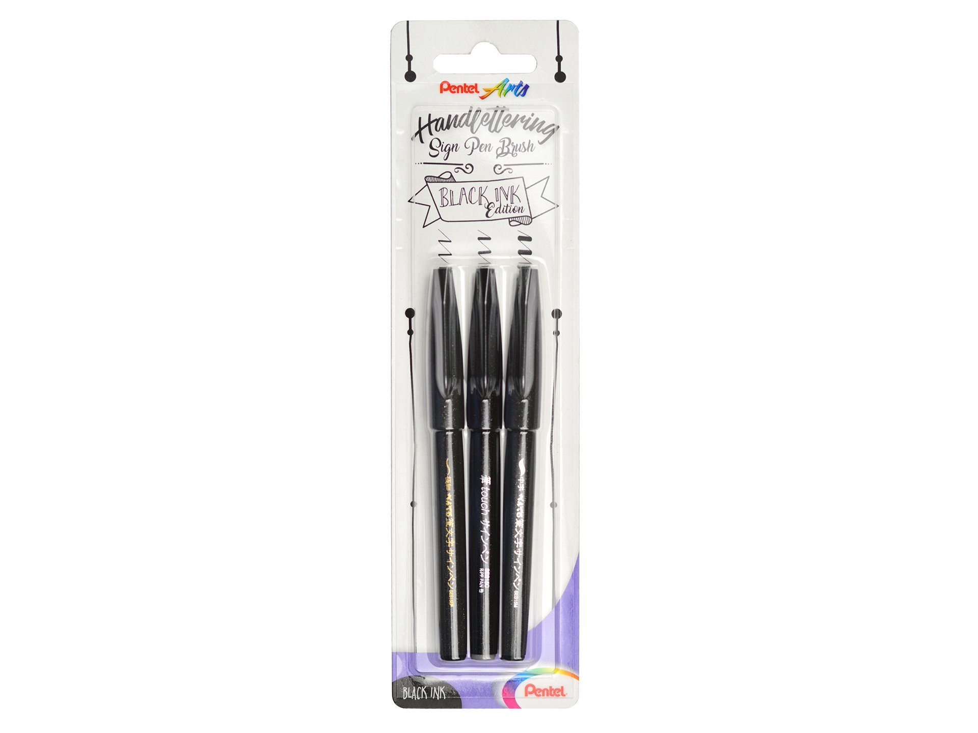 Pentel Sign Pen Brush 3er Set