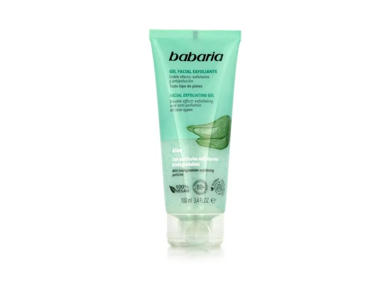 BABARIA ALOE VERA EXFOLIERENDE GEL ALLE HUDTYPER 100ML