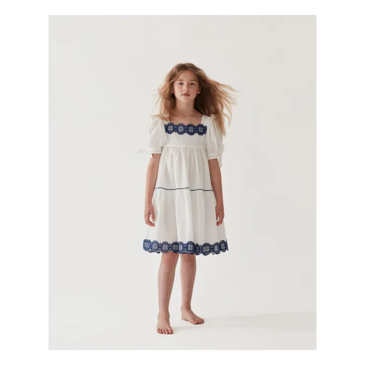 The Middle Daughter Robe Popeline de Coton | Blanc
