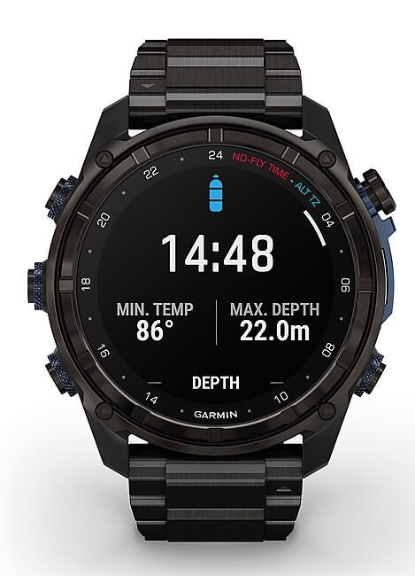 GARMIN - ORDINATEUR DE PLONGEE DESCENT MK3i BRACELET TITANE