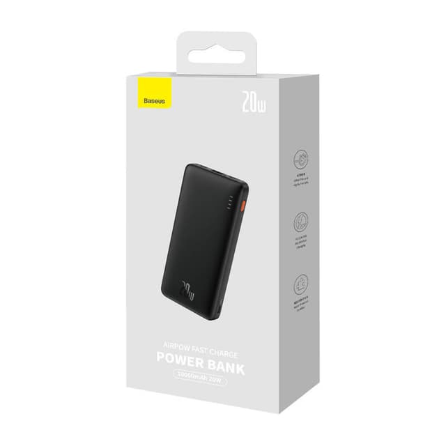 Baseus Airpow 10000mAh 20W powerbank (sort)