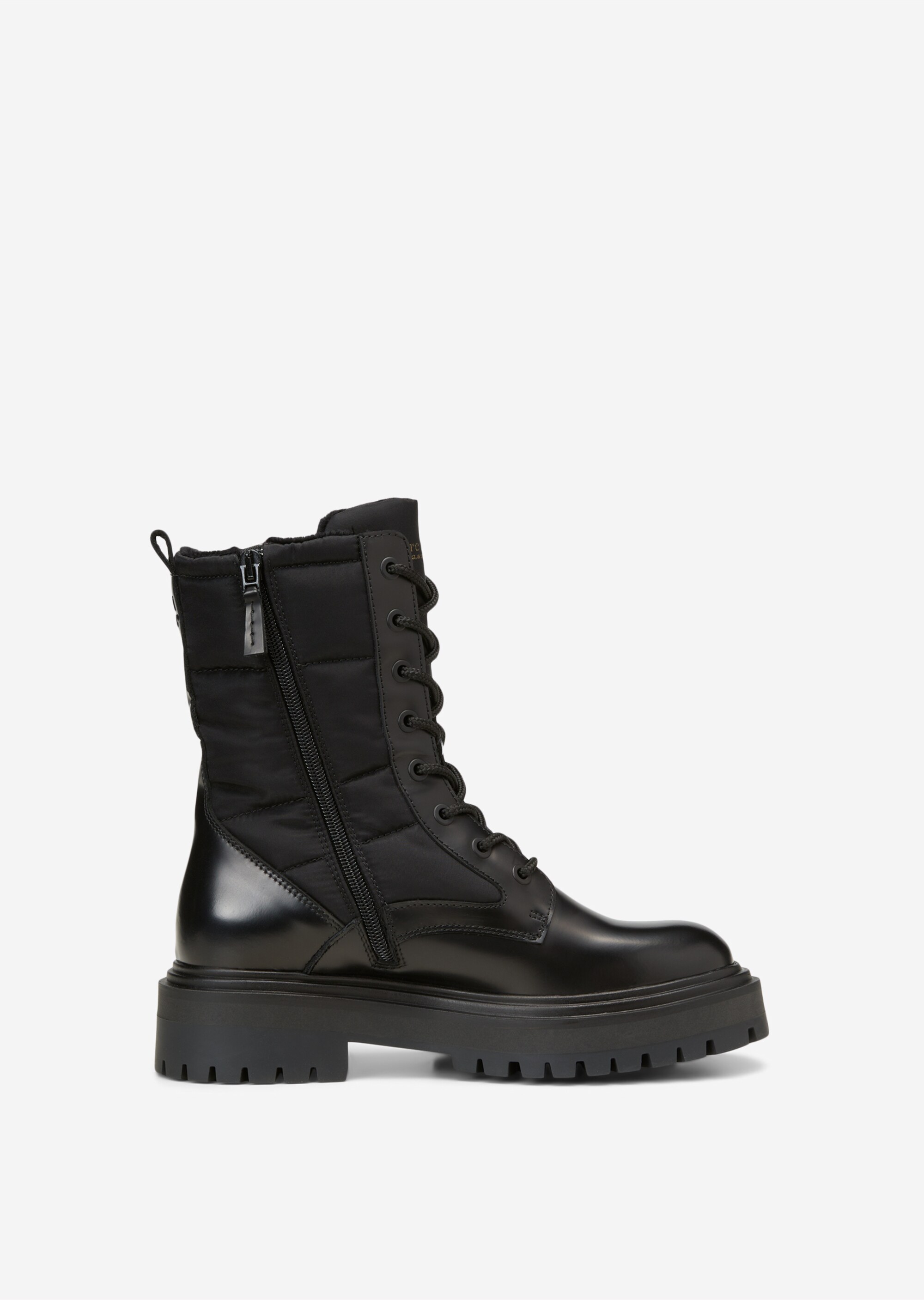 Schnürstiefel mit Innenzipper