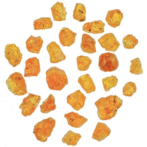 Pierres brutes grenat mandarin