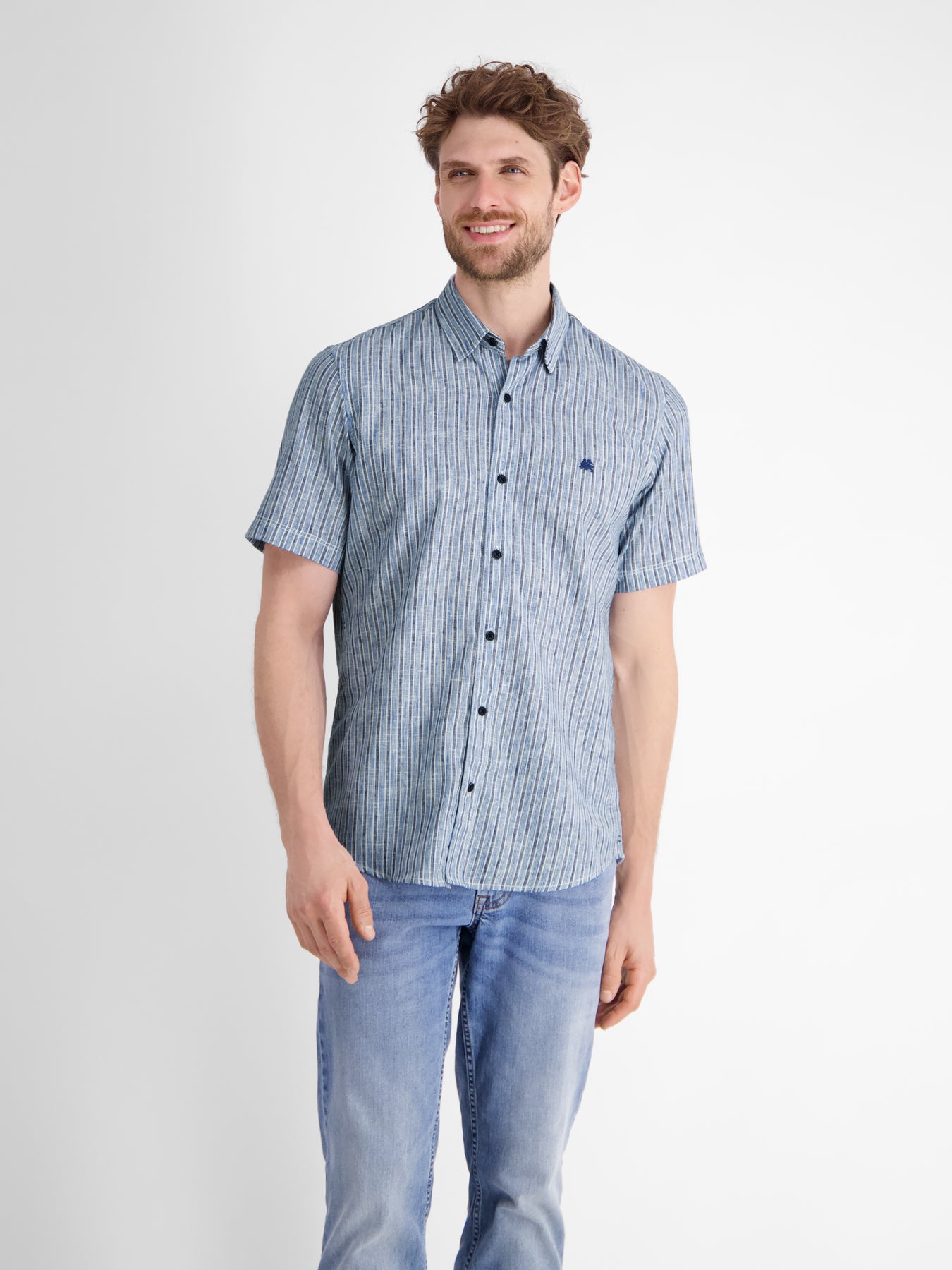 Gestreiftes Herren Sommerhemd
