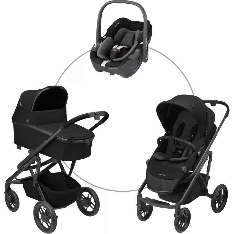 MAXI COSI Kombikinderwagen Lila XP Plus Essential Black