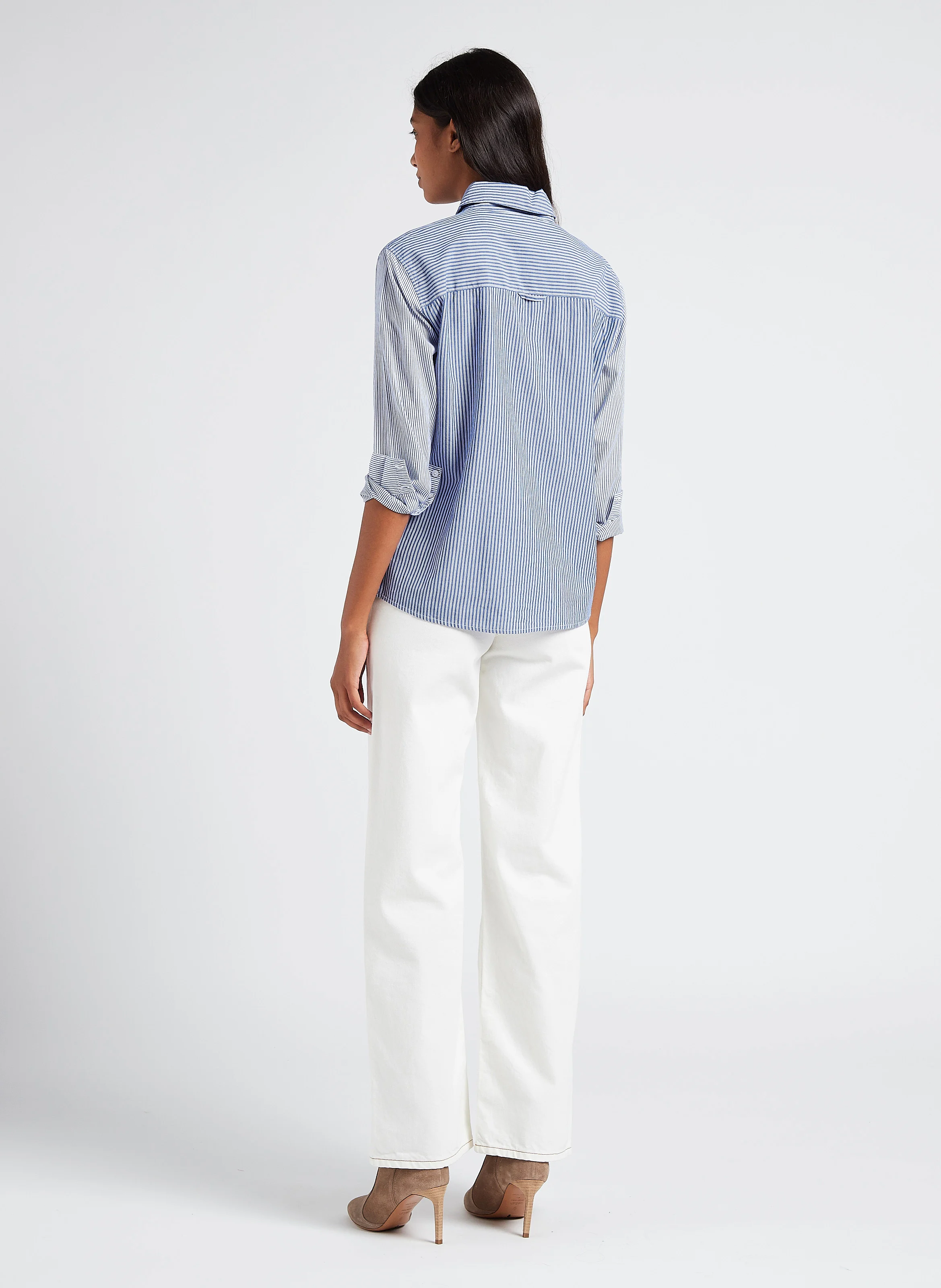 DEVON - Jean droit en coton| Blanc