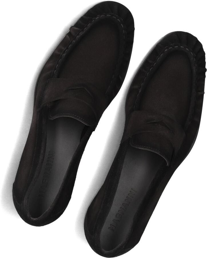 MAGNANNI Loafers Heren 26569 Maat: 42 Materiaal: Suède Kleur: Zwart