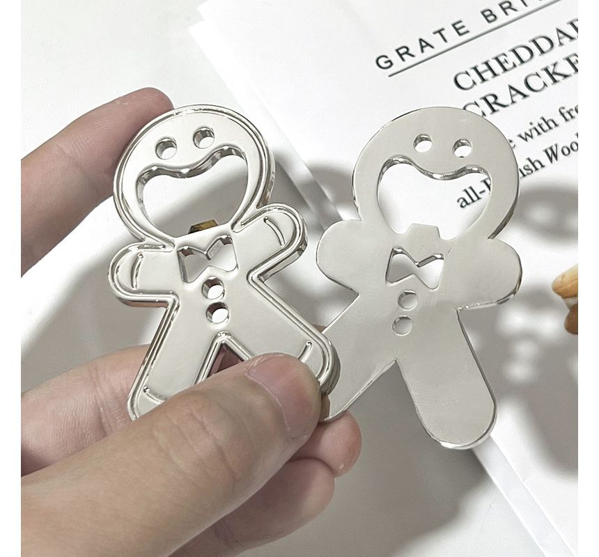 Candy Lemon - Peperkoekmannetje Flessenopener Koelkastmagneet / Set