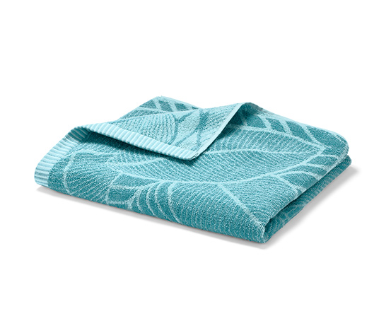 Jacquard-Badetuch, aqua