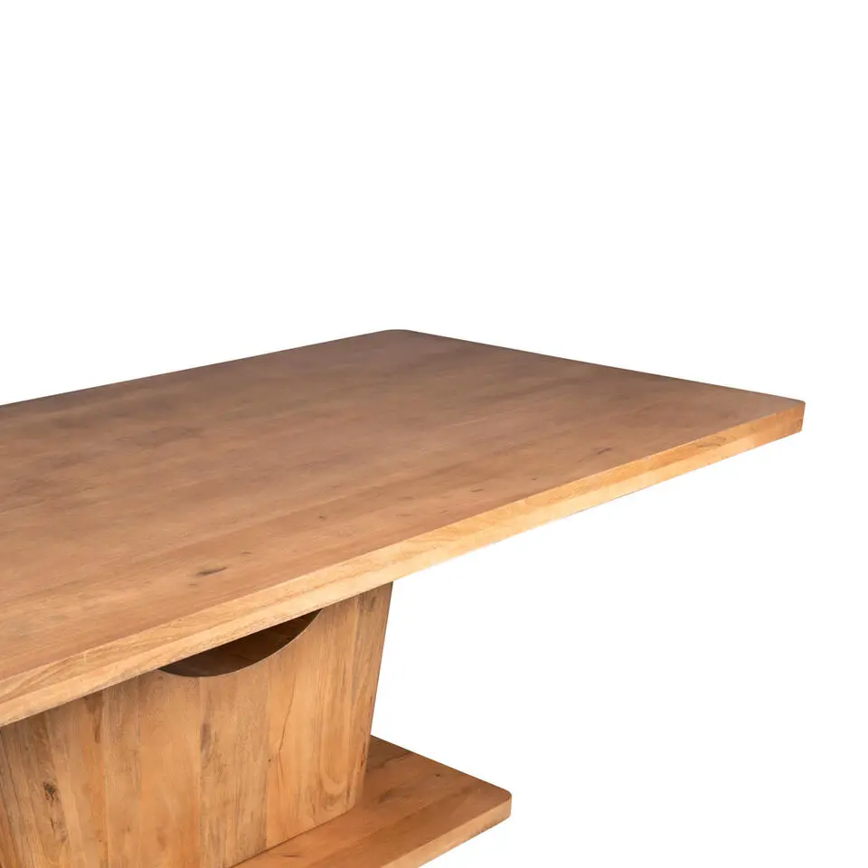 Eettafel Rechthoek Naturel Hout - 200x110x76cm - Voco