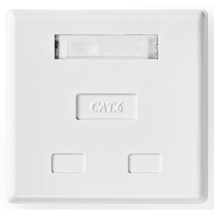 Nedis CCGP89110WT wanddoos opbouw - 2 Port - U/UTP CAT6 wit