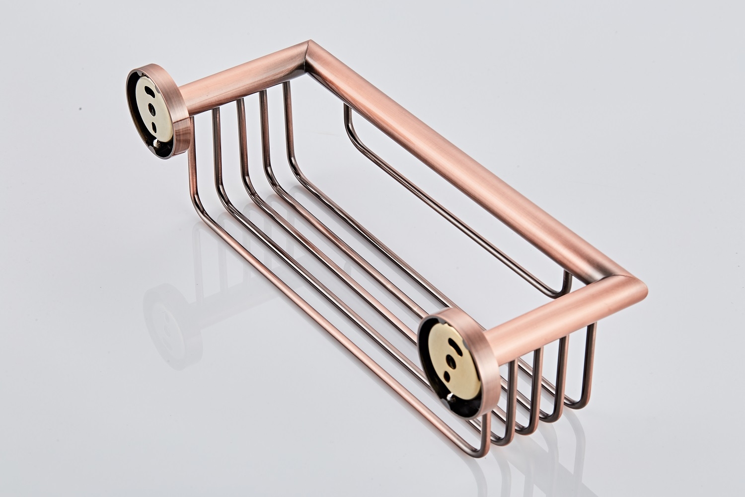 Saniclear Copper shampoohouder / doucherek 30cm geborsteld koper