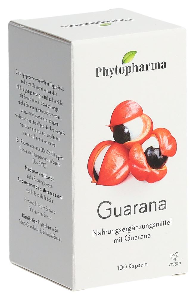 PHYTOPHARMA Guarana<br>100 Stück, Kapsel
