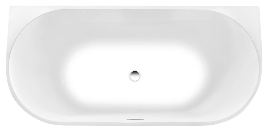 SaniGoods Tajo half vrijstaand bad glans wit 170x80cm