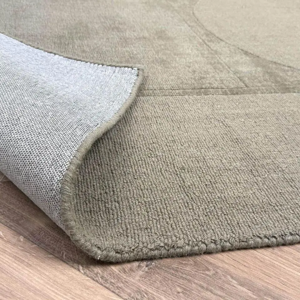 Interieur05 wollen vloerkleed groen Twig - 340 x 240 cm