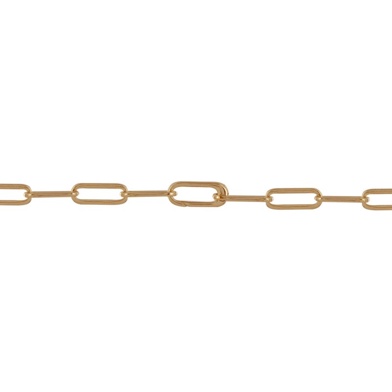 Collier Plaqué Or Mailles Cheval 45cm