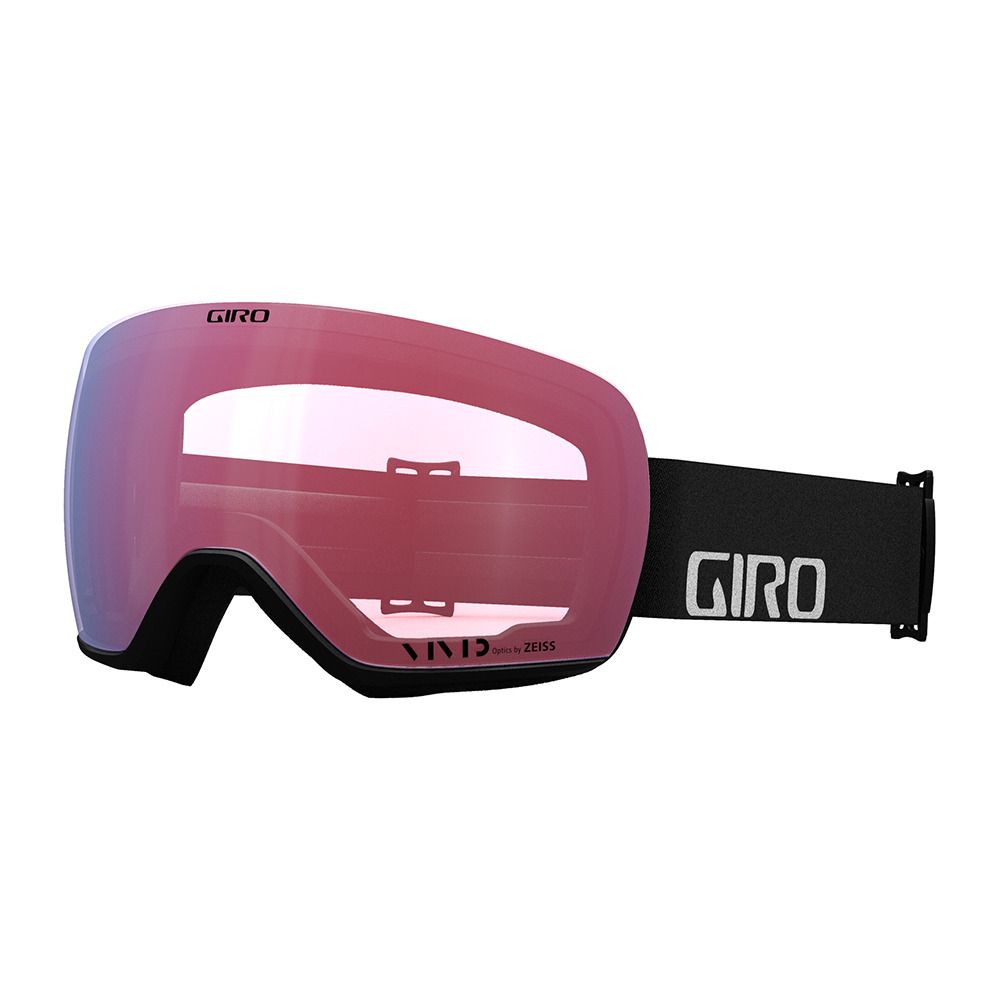 Giro ARTICLE - Masque ski + écran supplémentaire vivid infrared Homme black wordmark/vivid ember