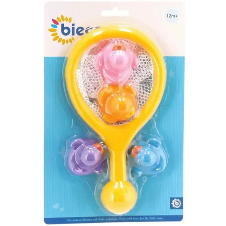 Bieco 5-teiliges Badespielset mit Kescher und 4 Badeenten
