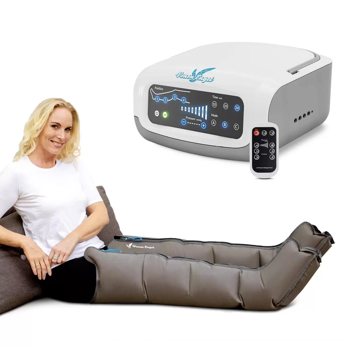 Premium Massagegerät Venen Engel 4 Premium air grau,weiss