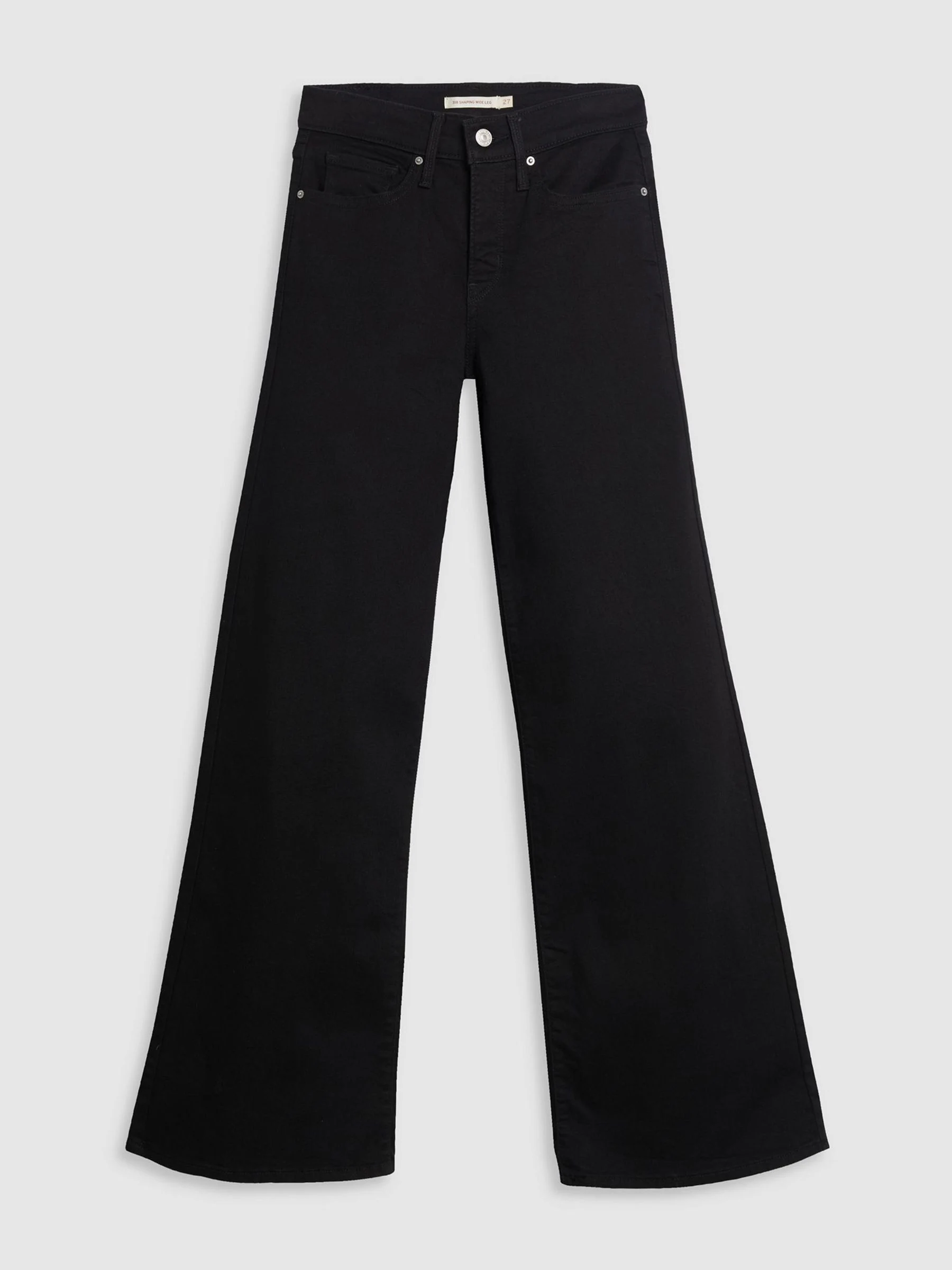 Zacht zwart - Levi's® 318 Shaping jeans met wijde pijpen