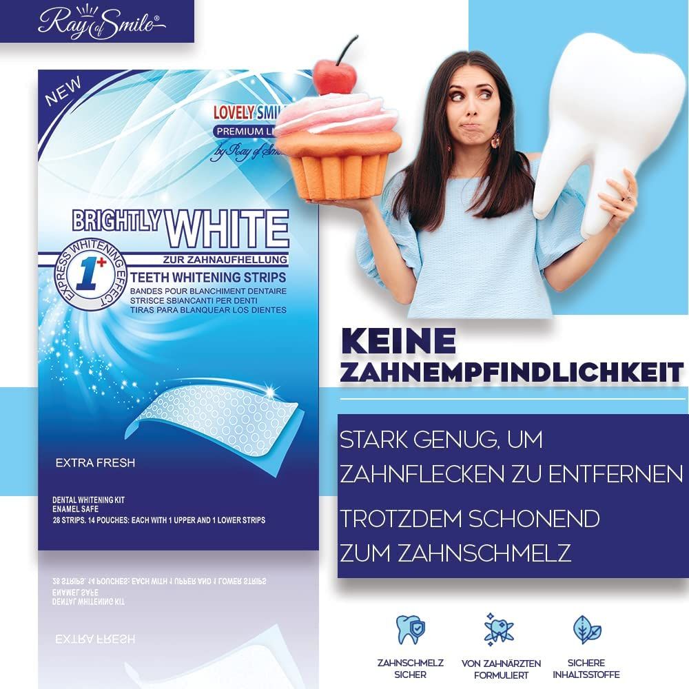 Lovely Smile WHITE-STRIPS Bleaching Stripes Zahnaufhellung-Streifen