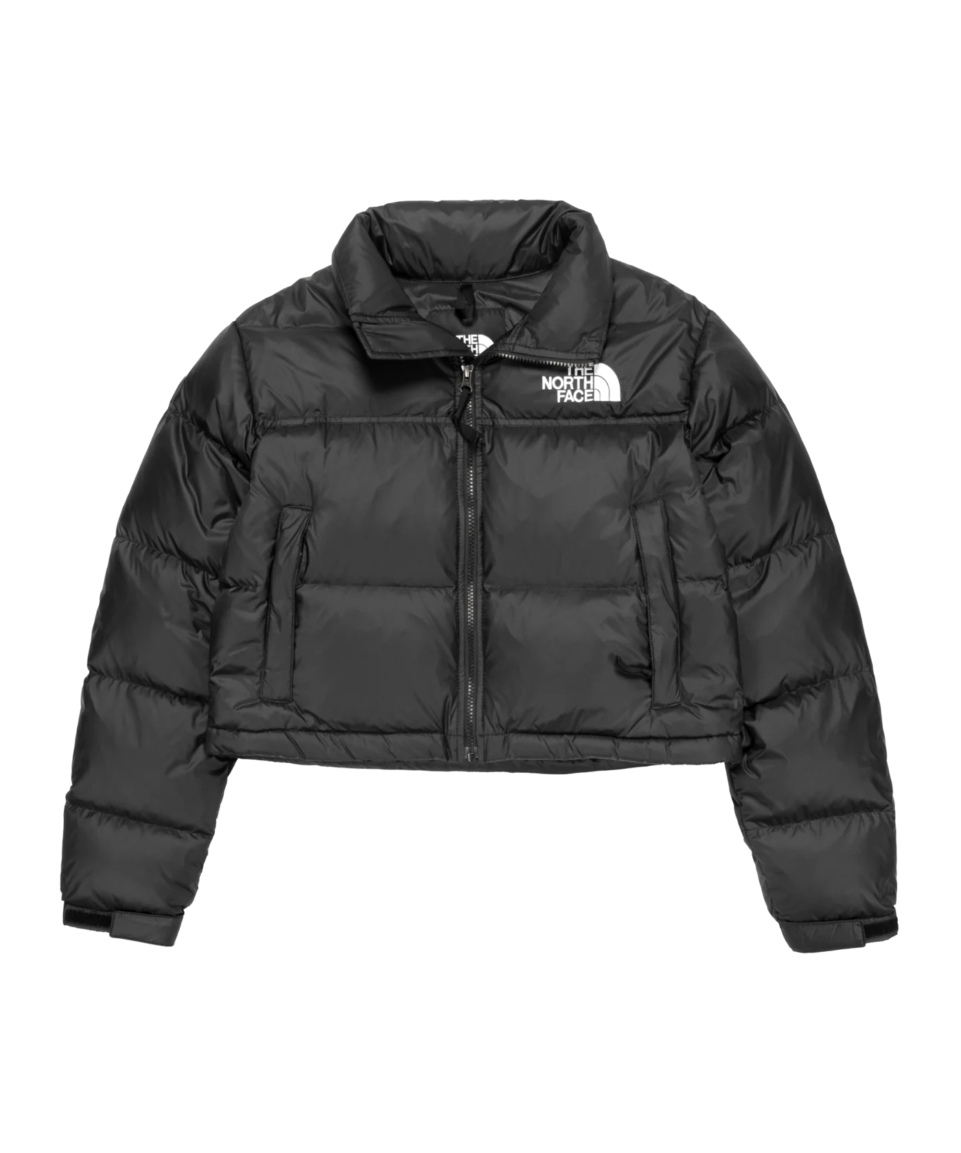 The North Face Nuptse Cropped Jacke Damen Schwarz