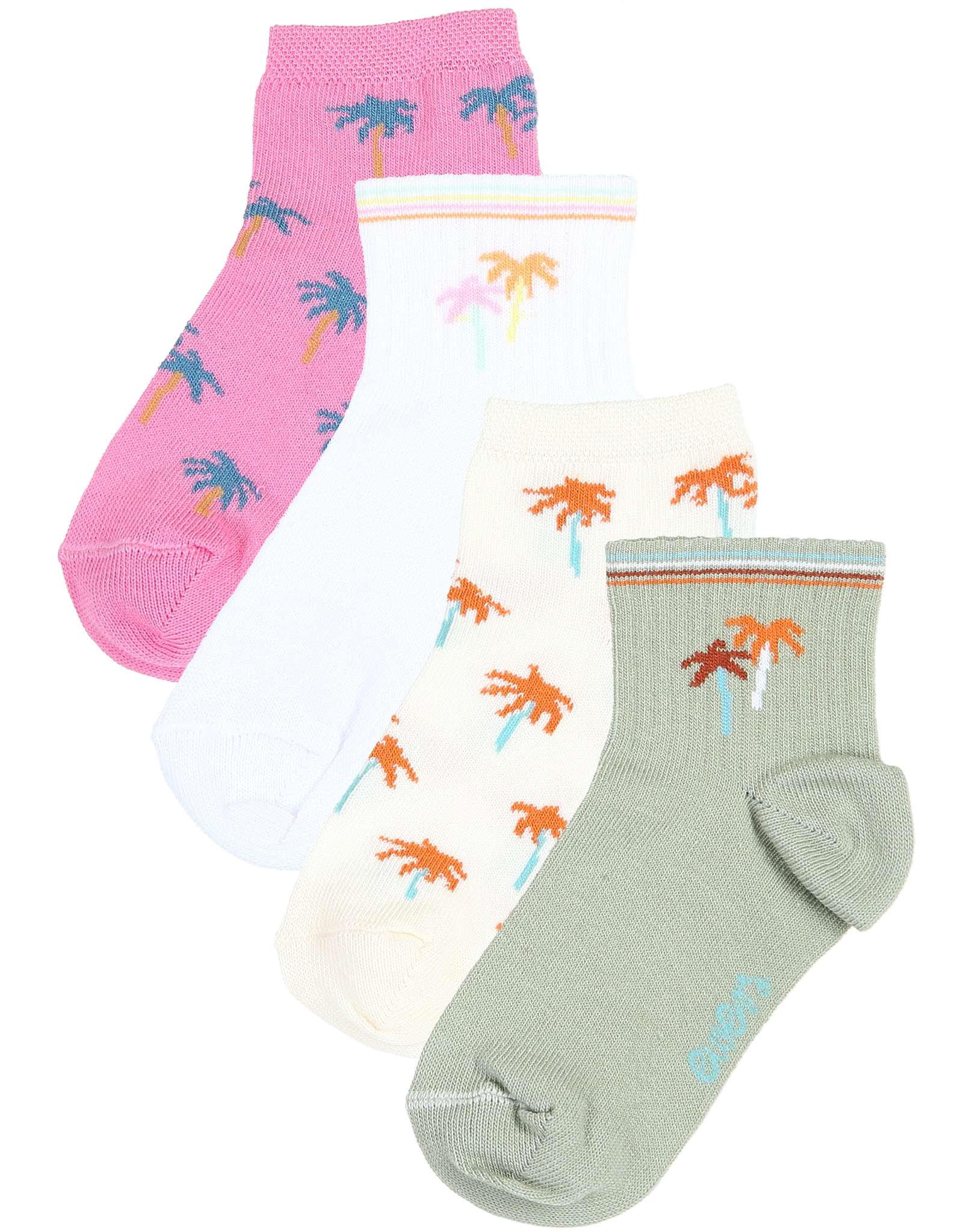 Strümpfe PALME 4er Pack in pink/latte