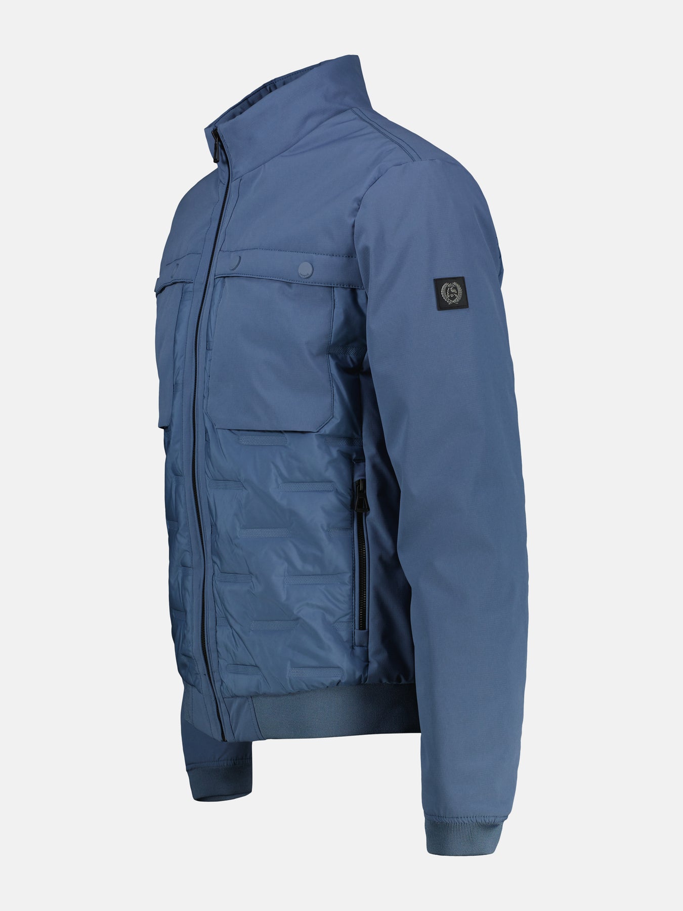 Sportiver Blouson in Struktur-Steppdesign