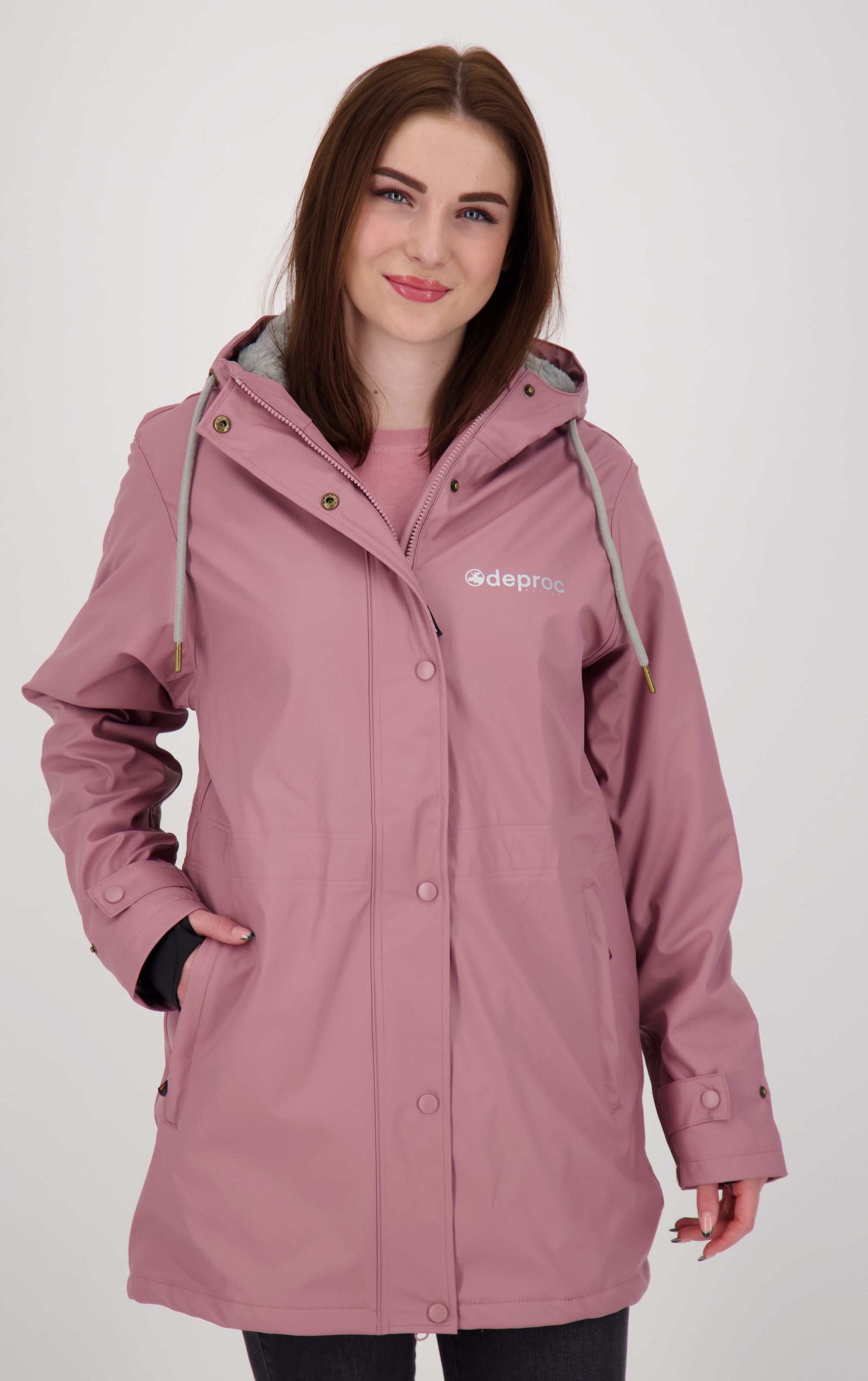 DEPROC Active Regenjacke »Friesennerz ELLESMERE WOMEN« auch in Grossen Grössen erhältlich