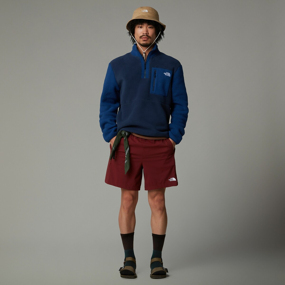 THE NORTH FACE<br>Suéter de lã com gola alta e zíper Yumiori