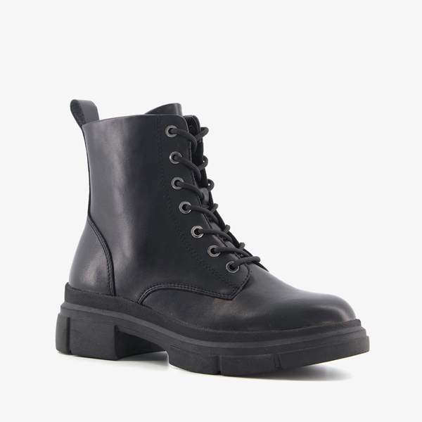 Tamaris dames veterboots zwart