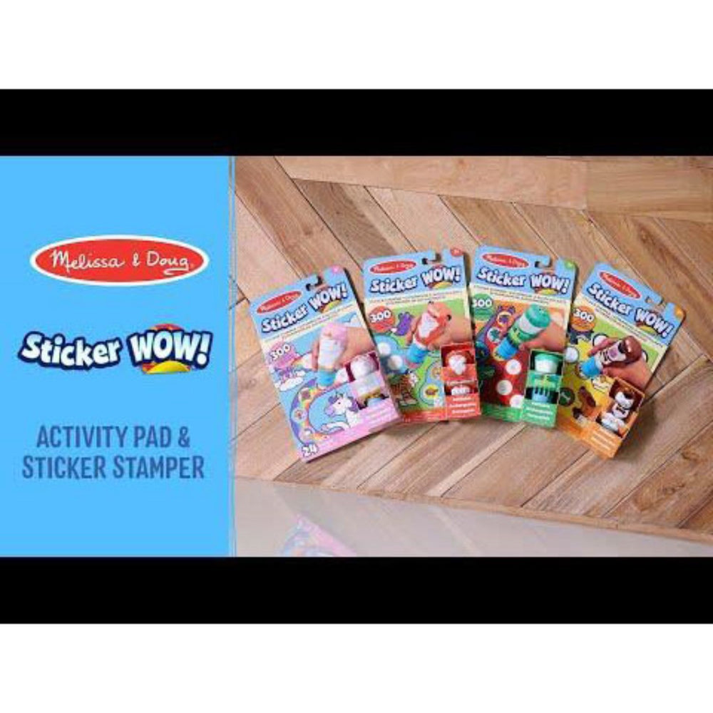Køb Melissa & Doug Grøn Sticker Wow! Activity Pad Set Dinosaur