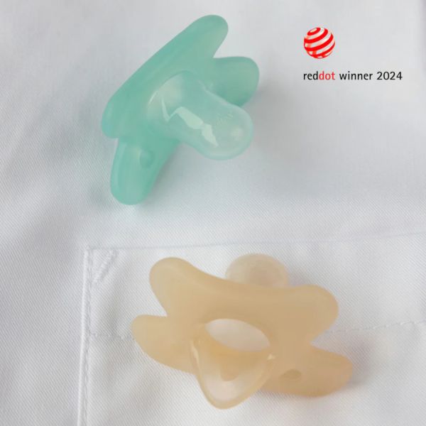 Difrax Pinky Prematuur Fopspeen - Rond - 2 Stuks - -2/+2 Mnd - Aqua en Moonstone